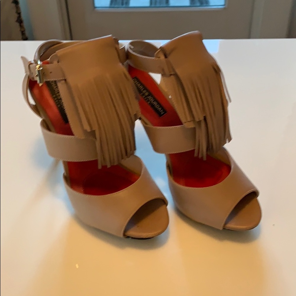 Fringe Stiletto Sandals